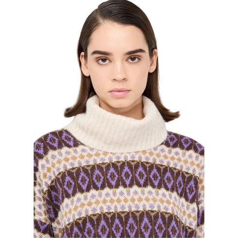 Liu Jo Pullover Dolcevita jacquard XS  - Francavilla Moda